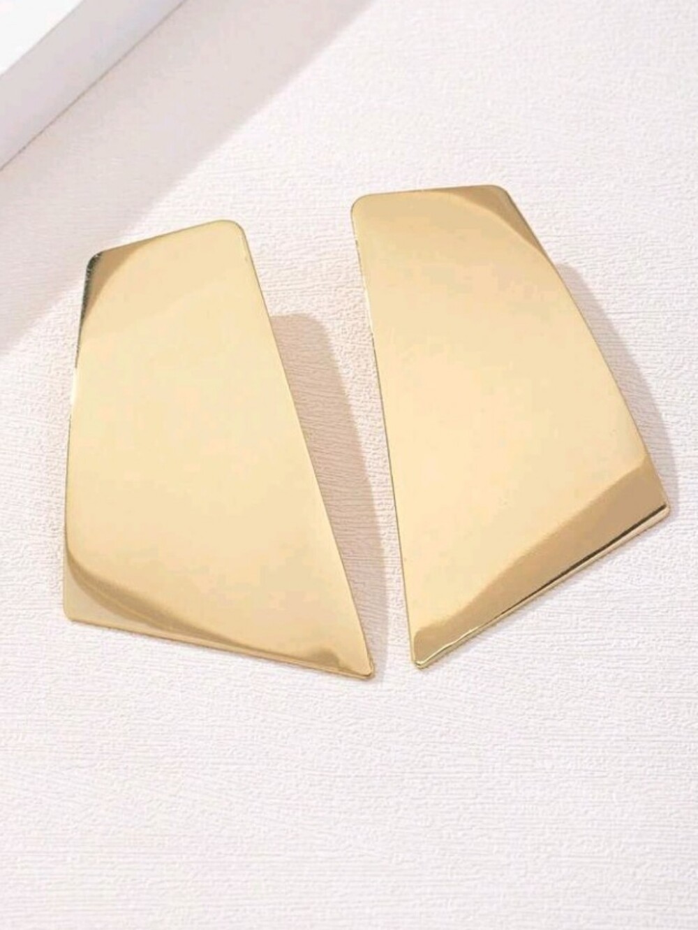 NEW! Minimalist Bold Gold Geometric Statement Post Earrings - Women Jewelry